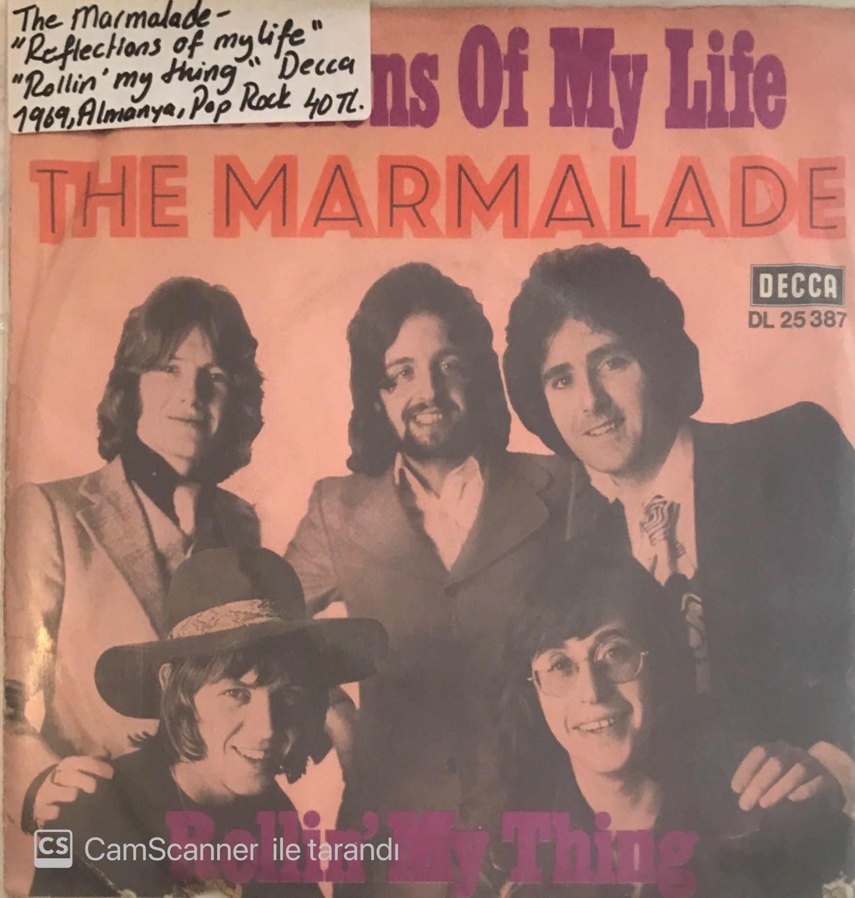 The Marmalade Reflections Of My Life 45lik