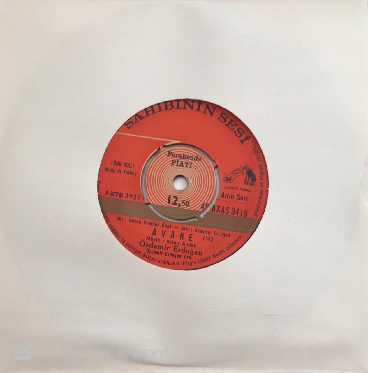 Özdemir Erdoğan ve Orkestrası Avare 45lik