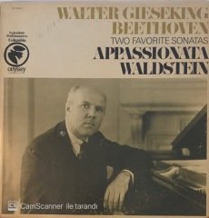 Walter Gieseking Beethoven Two Favorite Sonatas Appassionata Waldstein LP