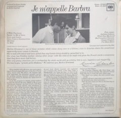 Barbra Streisand Je M'appelle Barbra LP