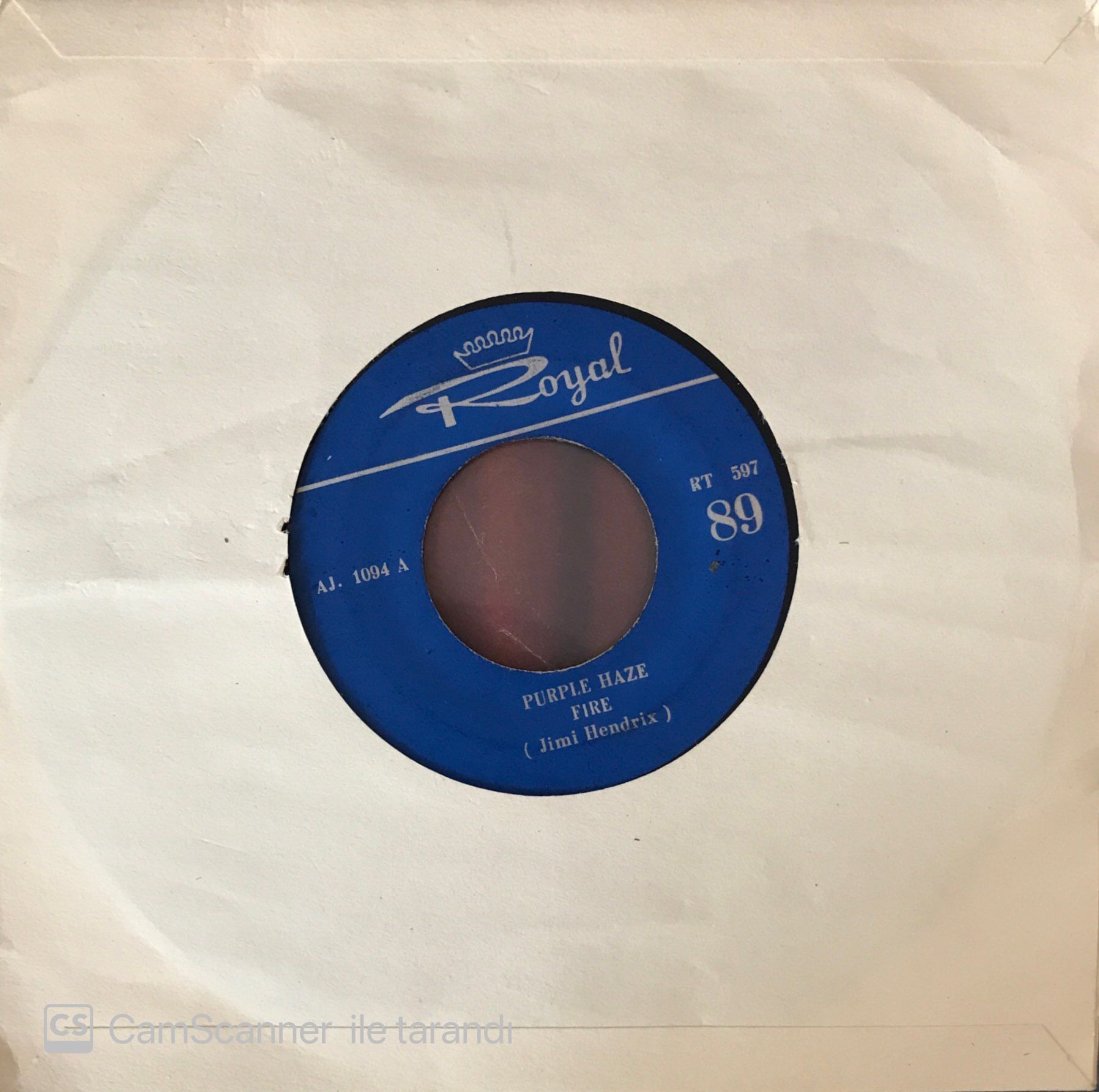 Jimi Hendrix - Purple Haze Fire 45lik