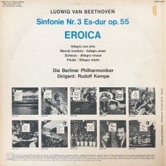 Ludwig Van Beethoven Sinfonie Nr. 3 Es-Dur op.55 Eroica LP