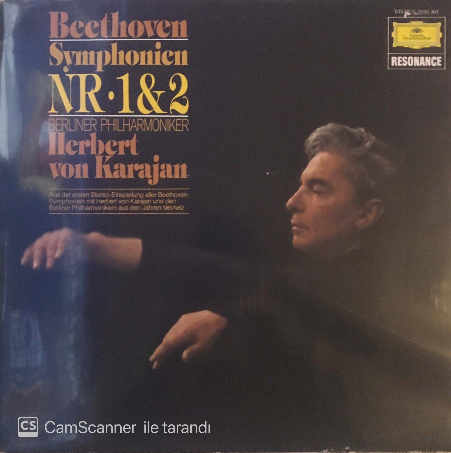 Beethoven Symphonıen NR 1&2 Herbet Von Karajan LP