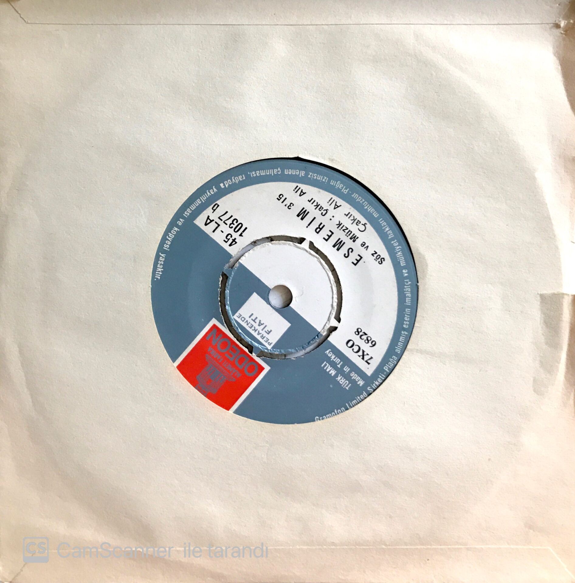 Çakır Ali / Uçur Beni Azat Eyle 45'lik