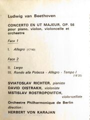 Beethoven - Triple Concerto - Orchestra Philharmonique Du Berlin - LP