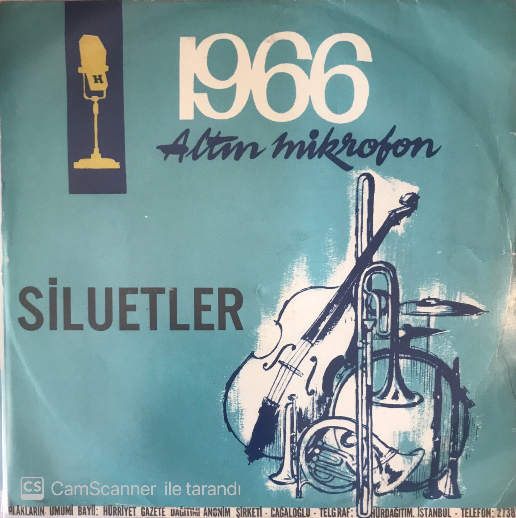 1966 Altın Mikrofon Silüetler Lorke Lorke 45lik