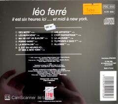 Leo Ferre / Il est six heures ici... et midi a New York CD