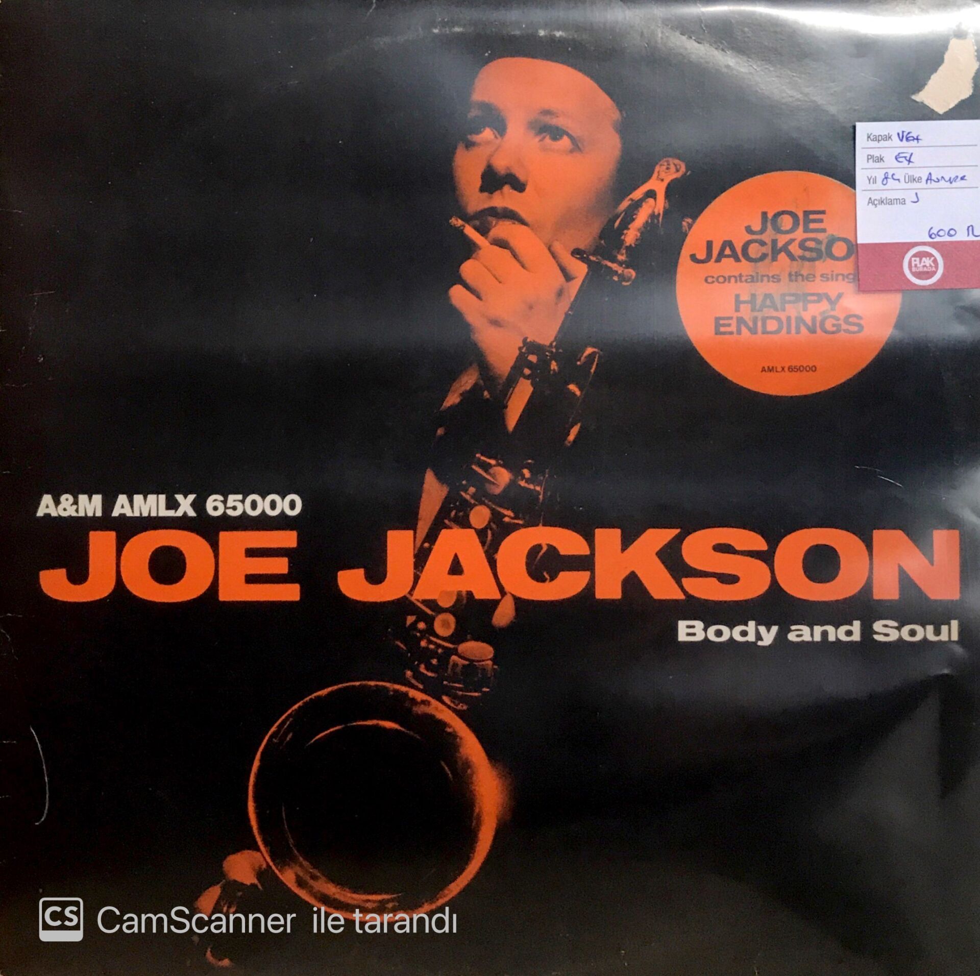 Joe Jackson /  Body And Soul LP