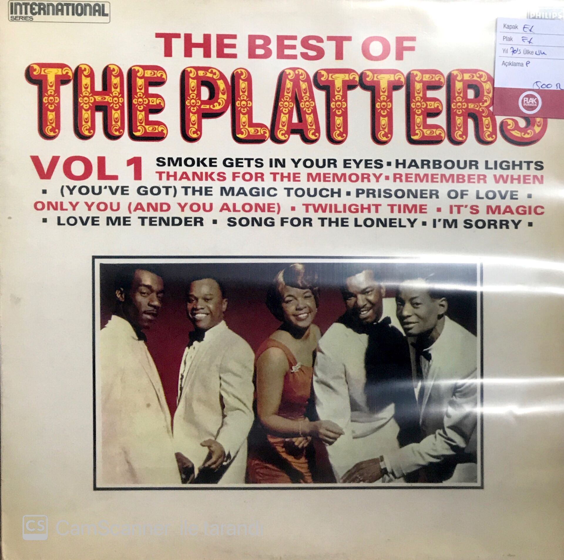 The Best Of The Platters Vol 1 LP