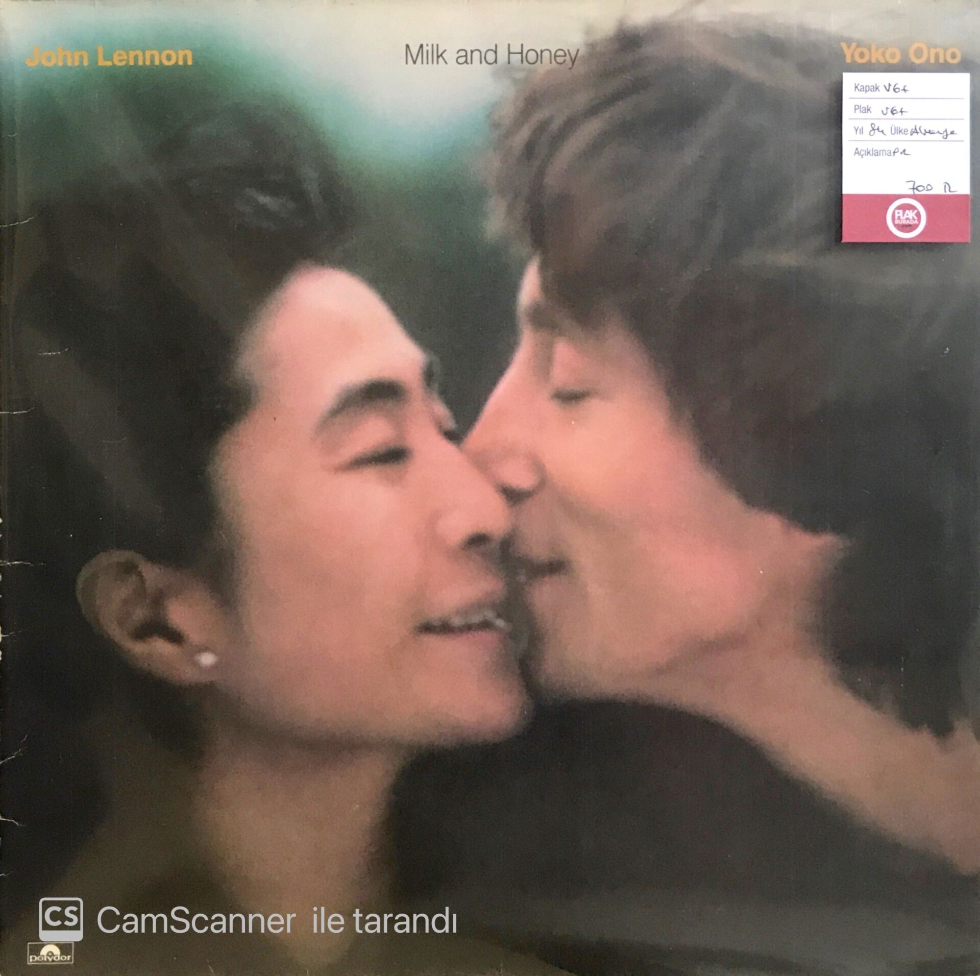 John Lennon / Milk and Honey LP