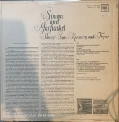Simon And Garfunkel Parsley, Sage, Rosemary and Thyme LP