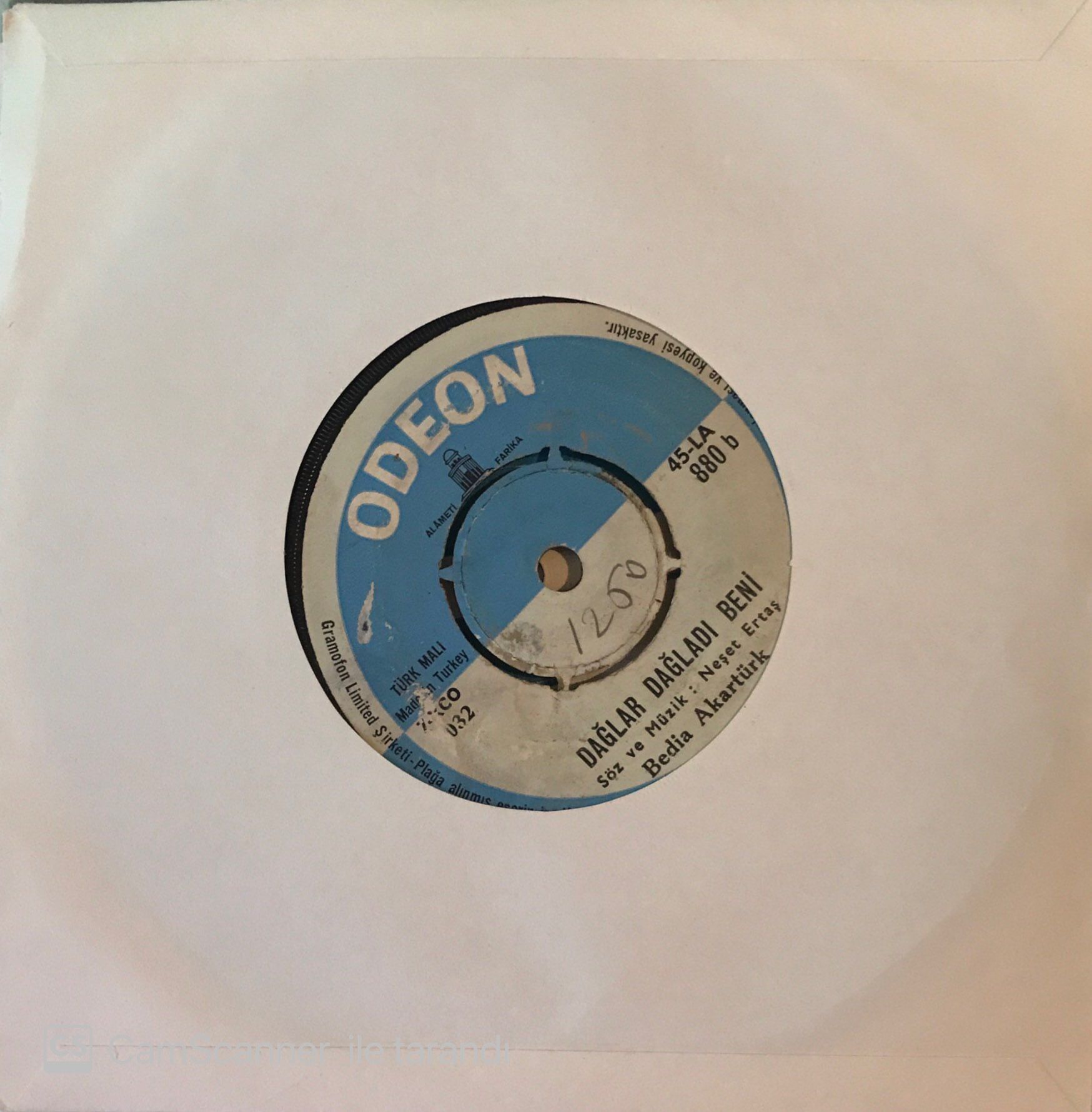 Bedia Akartürk - Dağlar Dağladı Beni 45lik