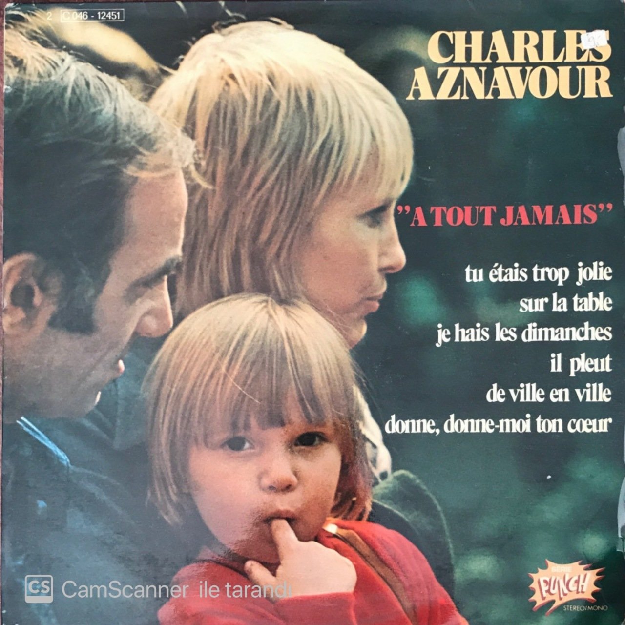 Charles Aznavour A Tout Jamais LP