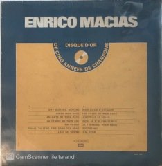 Enrico Macias Disque D'or De 5 Annees De Chansons LP