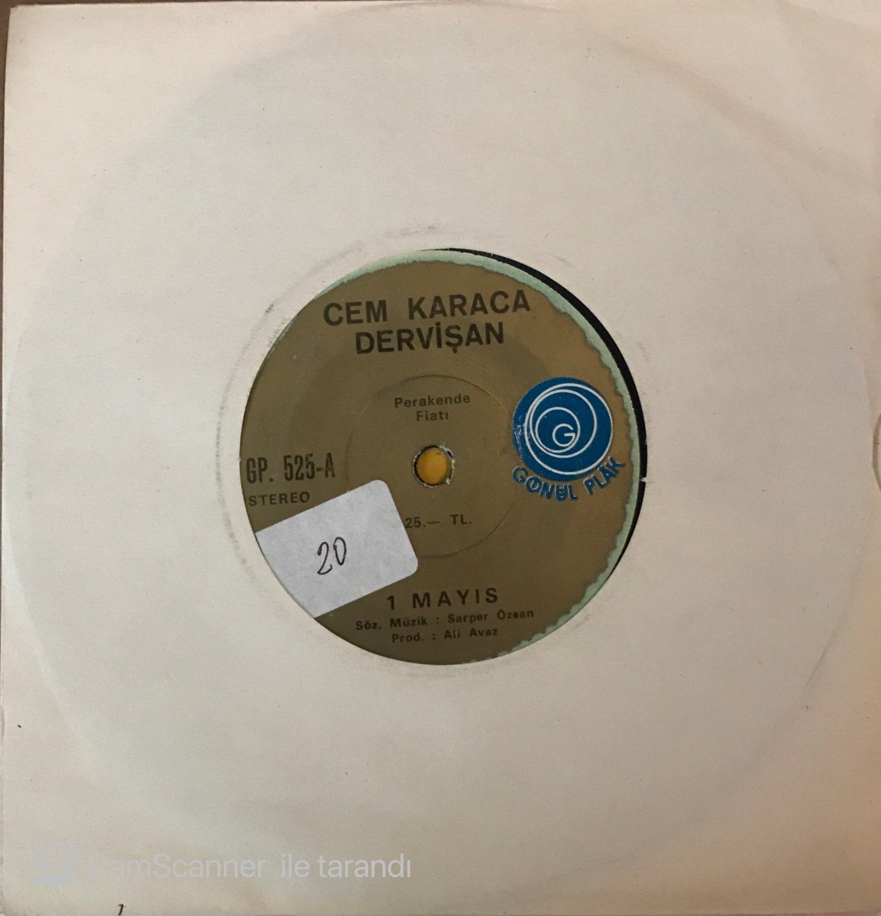 Cem Karaca Dervişan 1 Mayıs 45lik