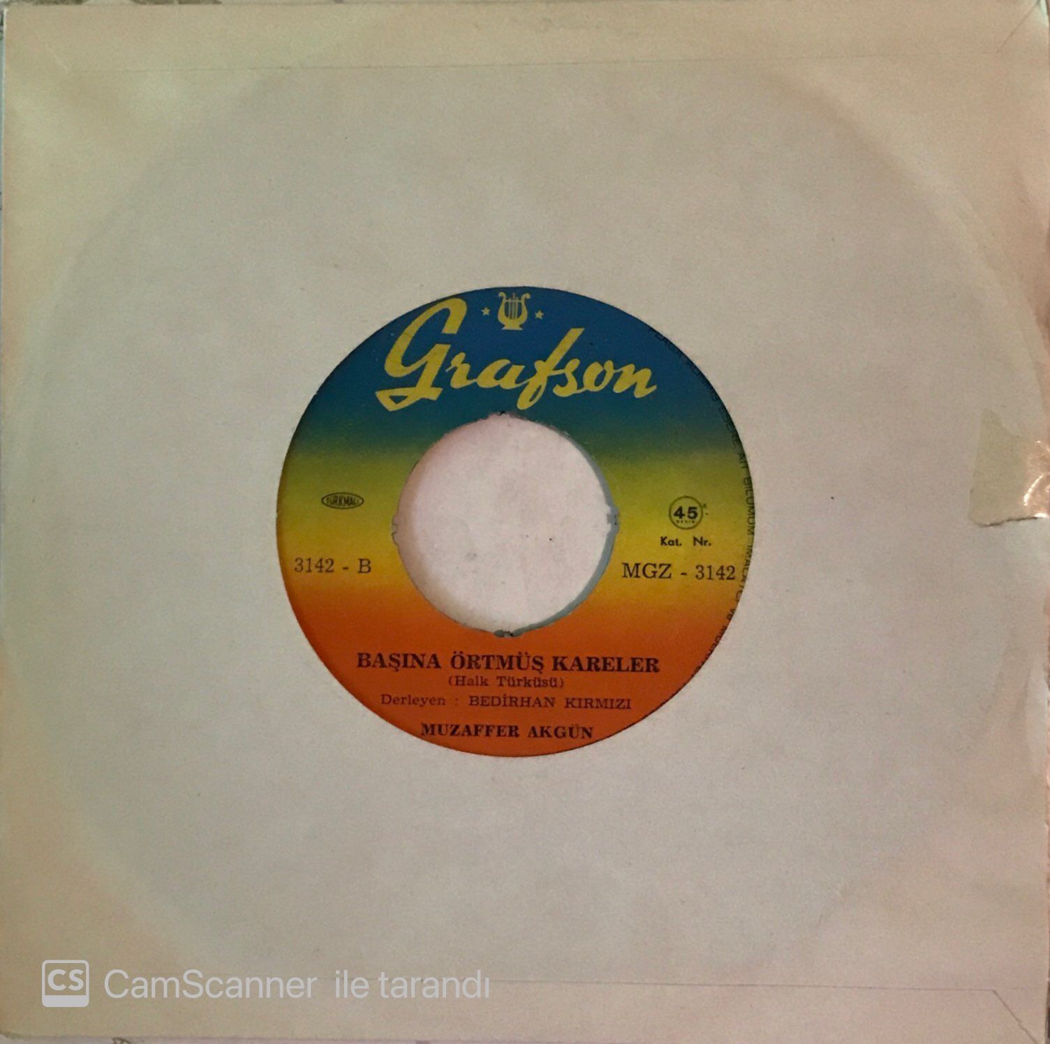 Muzaffer Akgün- Başına Örtmüş Kareler 45lik