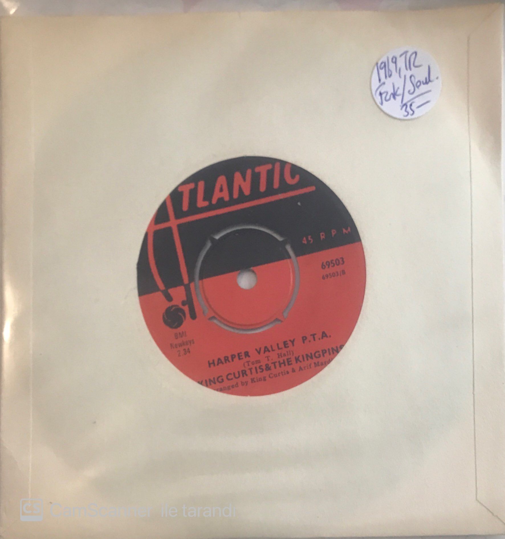King Curtis & The Kingpins Harper Valley P.T.A 45lik