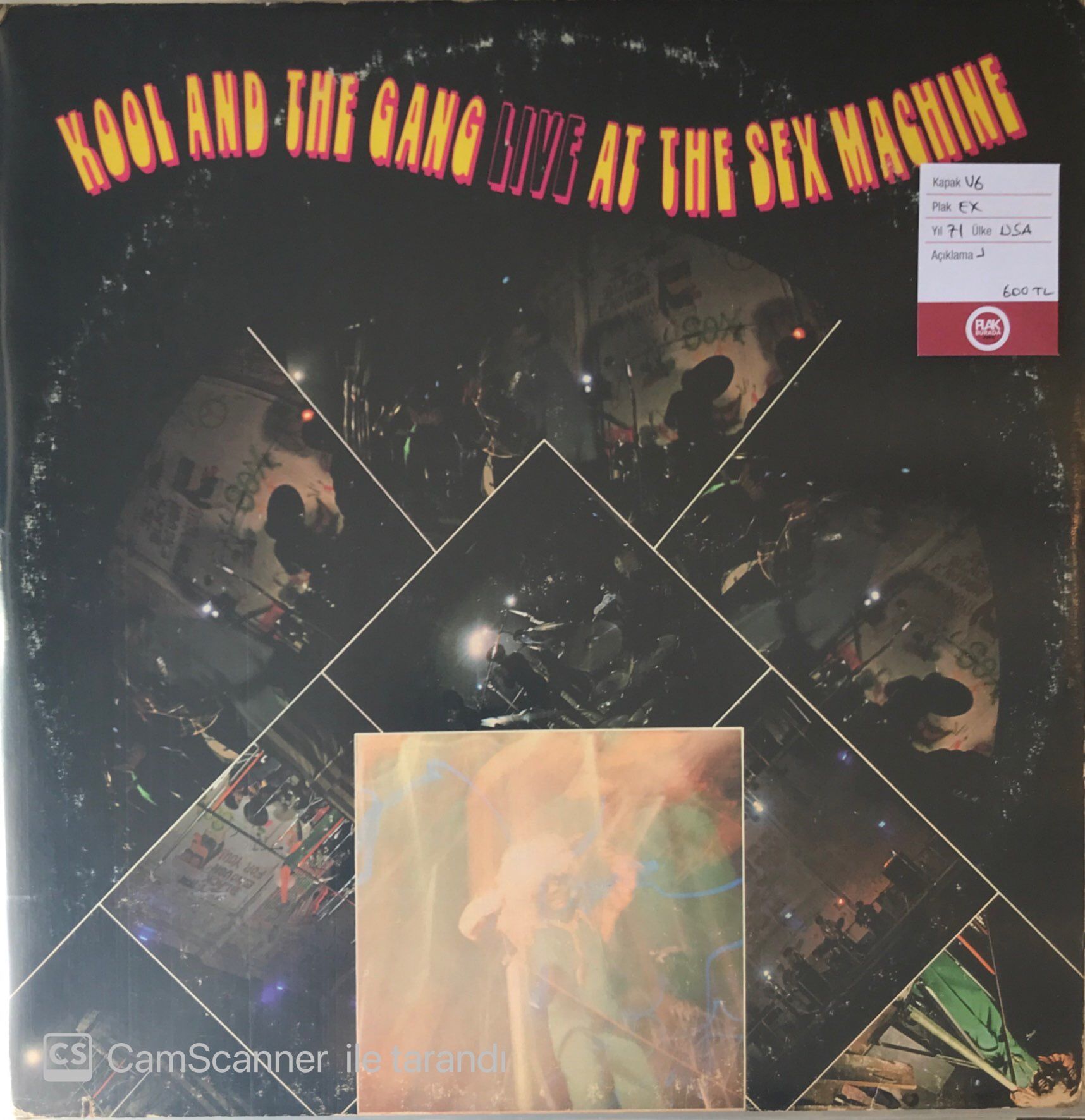 Kool And The Gang Live At The Sex Machine LP