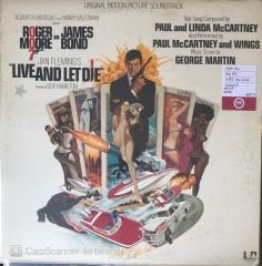 Roger Moore as James Bond 007 - 'Live And Let Die' Soundtrack LP