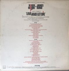 Roger Moore as James Bond 007 - 'Live And Let Die' Soundtrack LP