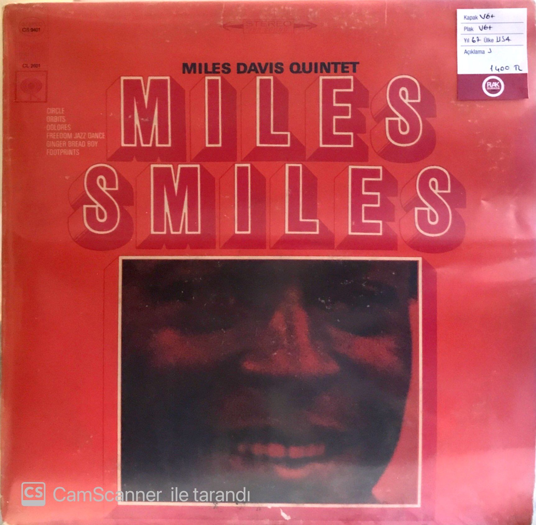 Miles Davis Quintet / Miles Smiles LP