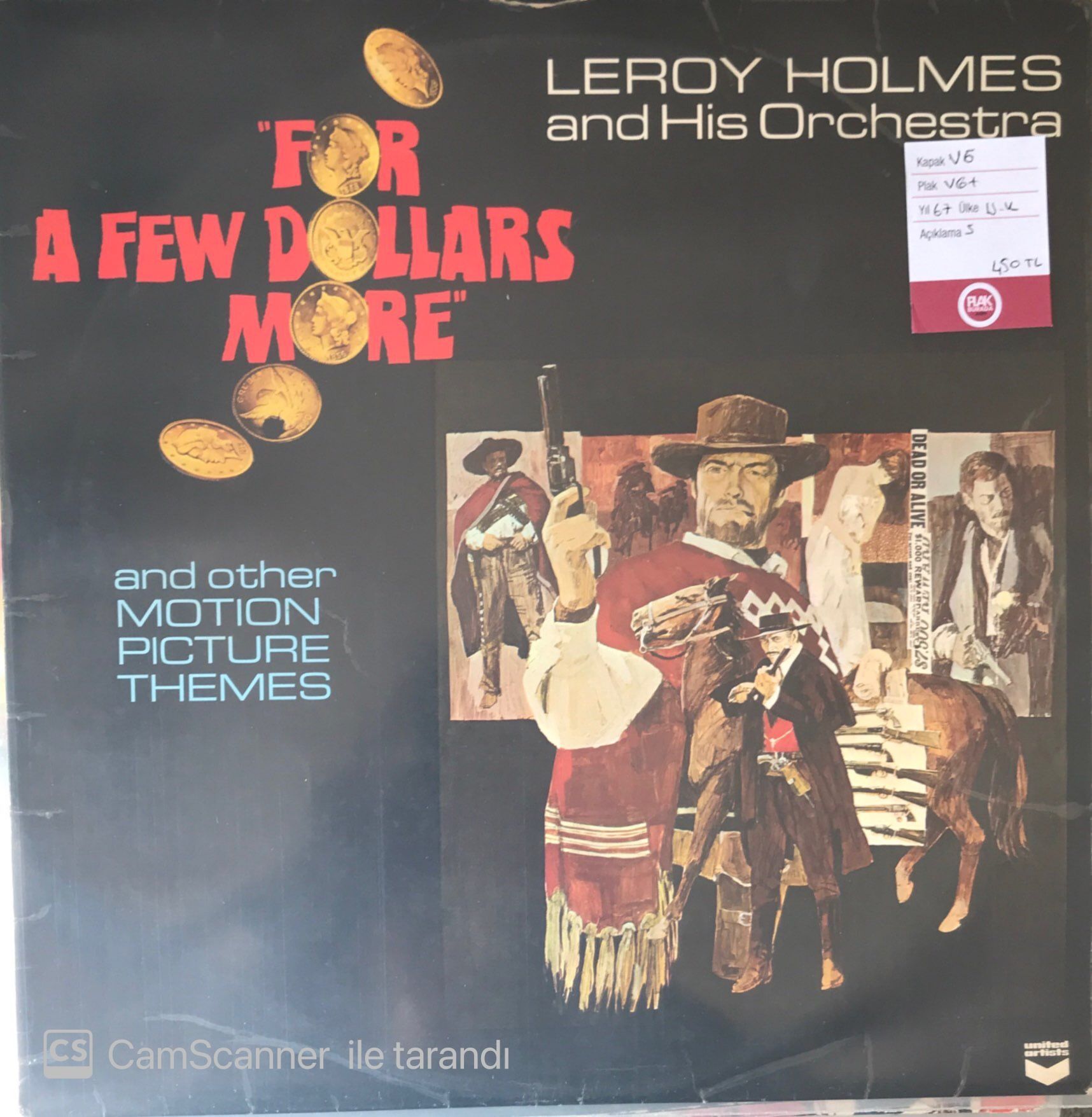 Leroy Holmes - For A Few Dollars More Soundtrack LP