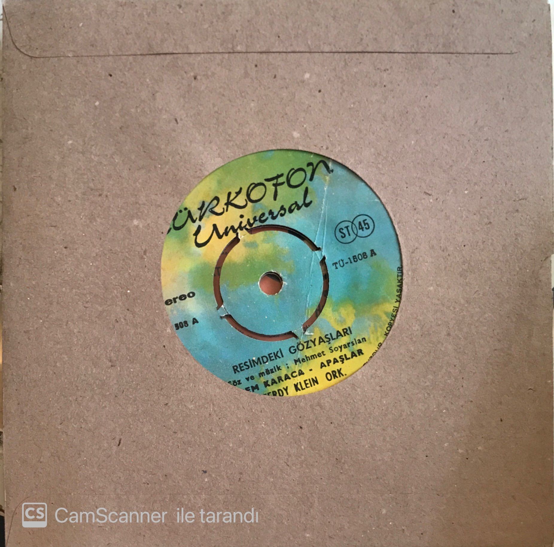 Cem Karaca-Apaşlar Resimdeki Gözyaşları 45lik