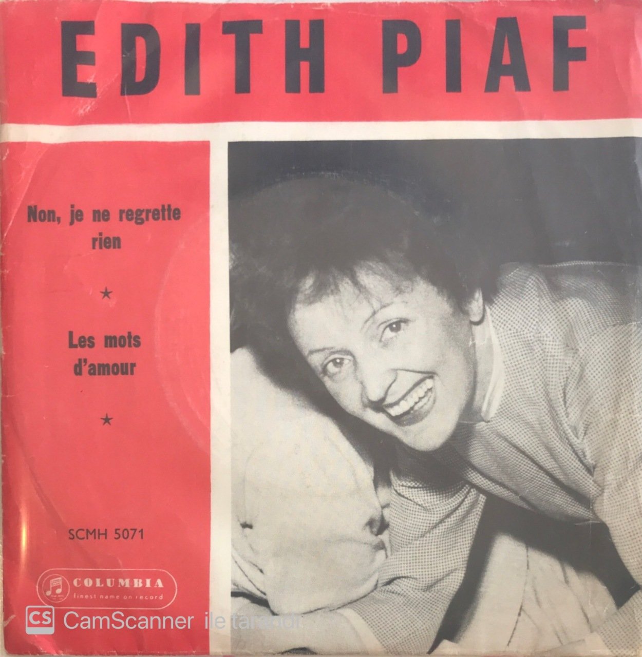 Edith Piaf Non, Je Ne Regrette Rien 45lik
