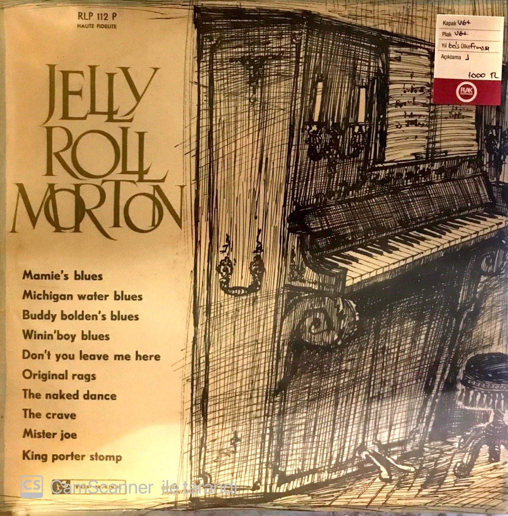 Jelly Roll Morton / Mamie's Blues Lp