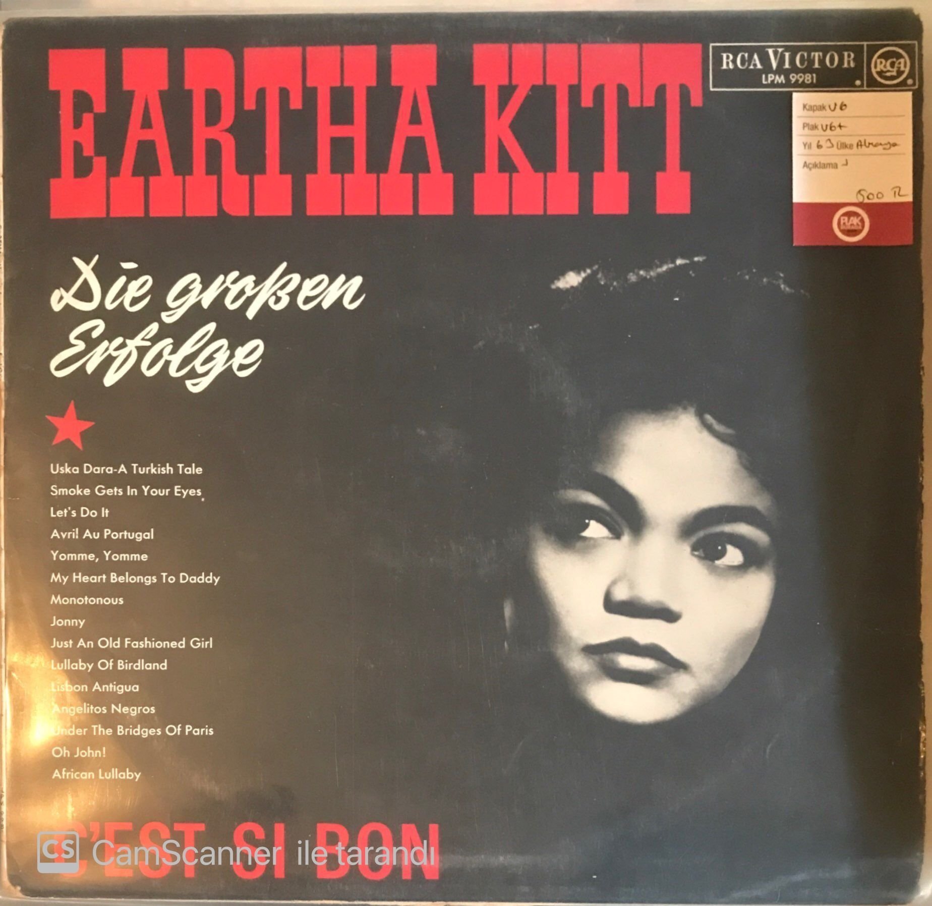 Eartha Kitt - C'est Si Bon LP