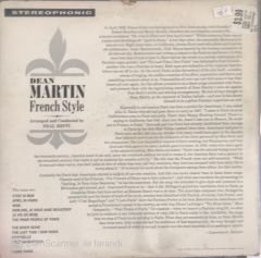 Dean Martin French Style  LP