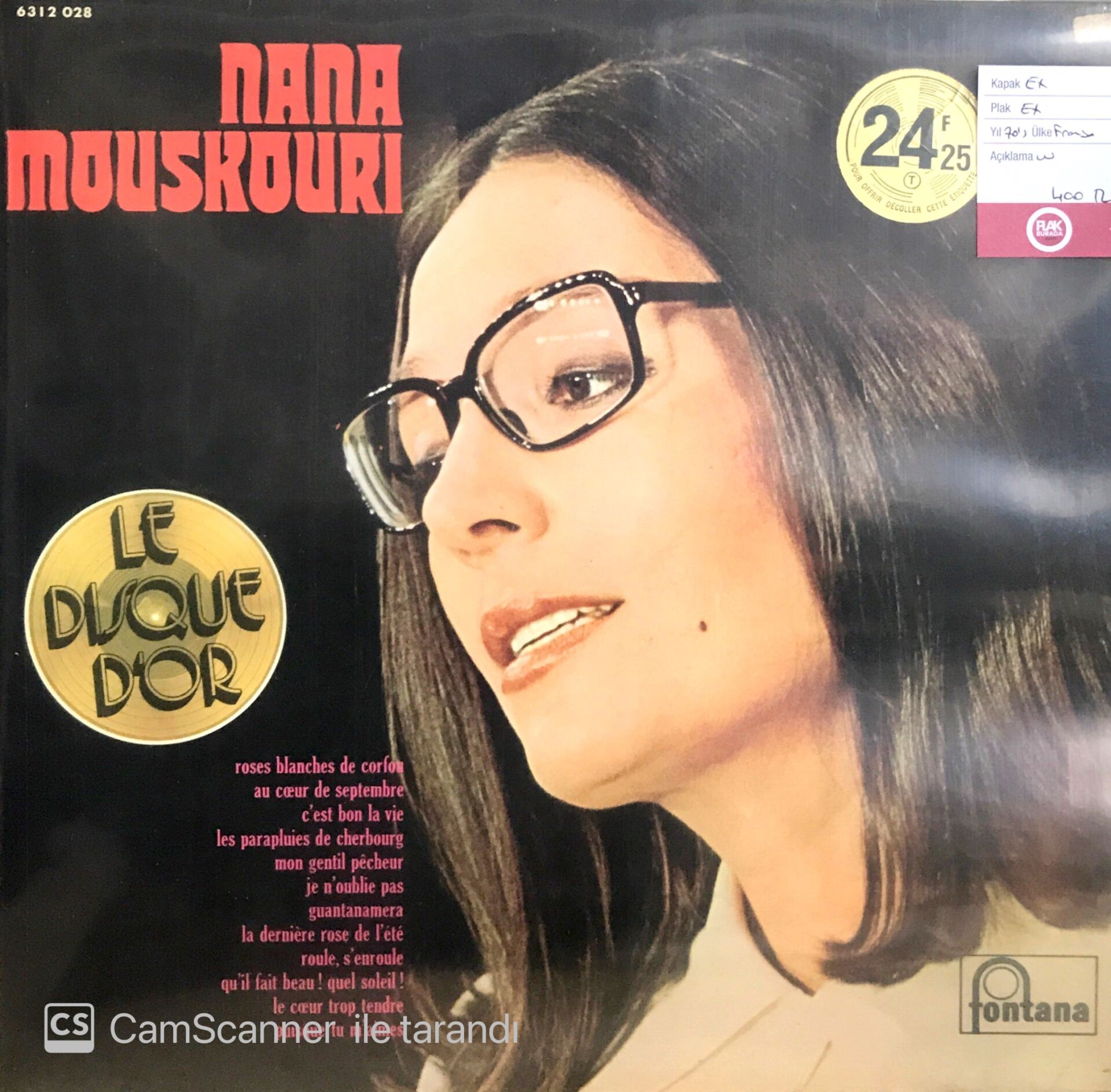 Nana Mouskouri / Le Disque D'or LP