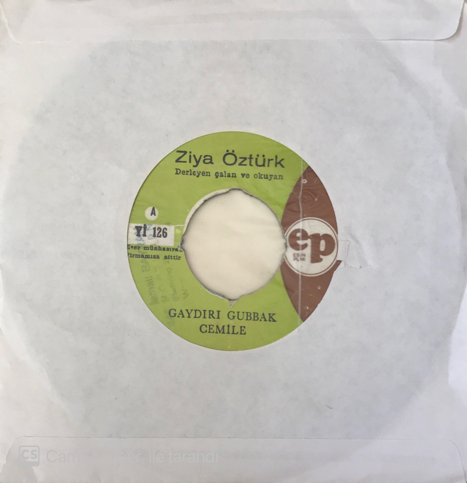 Ziya Öztürk - Gaydırı Gubbak Cemile 45lik