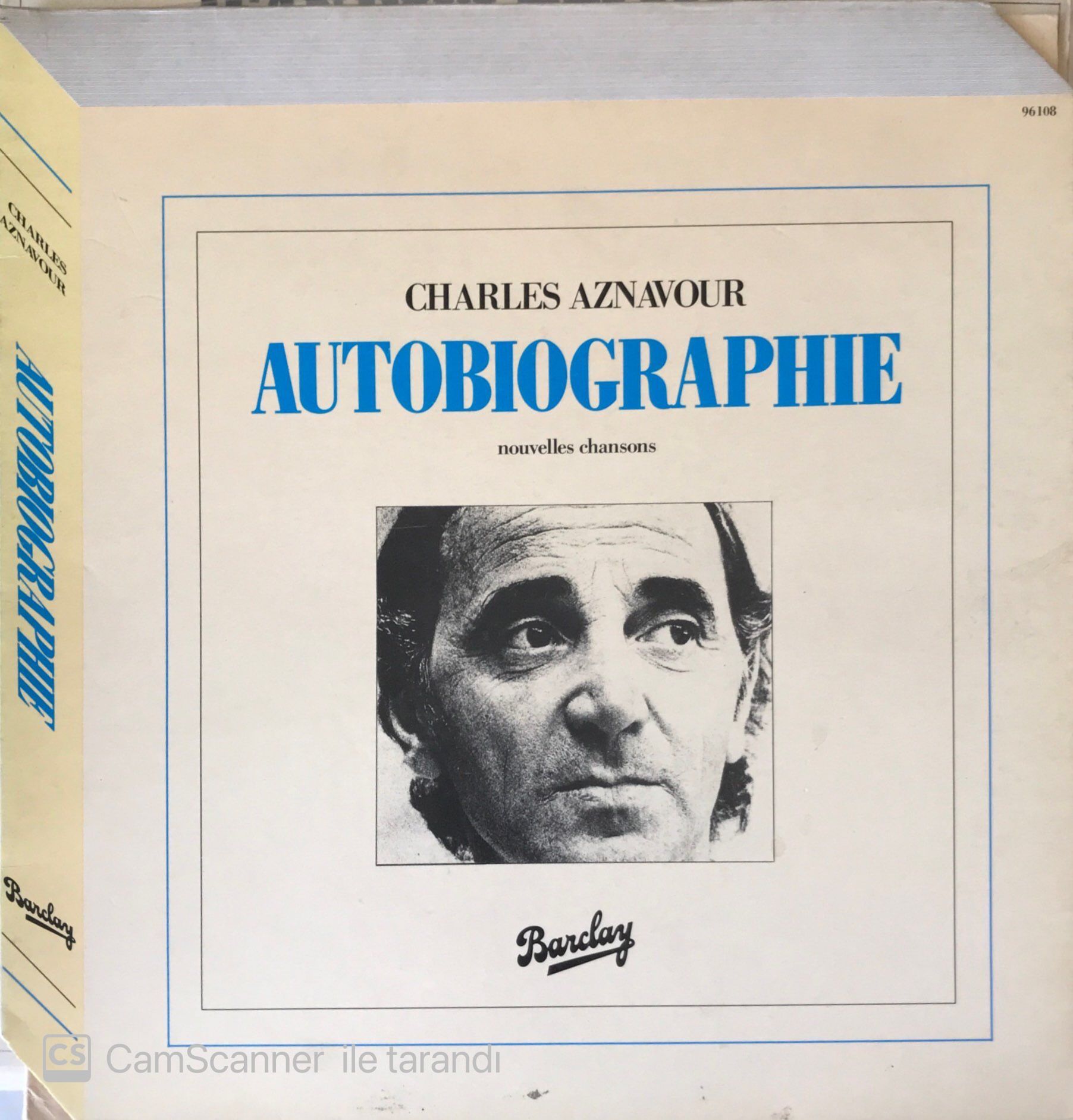 Charles Aznavour Autobiographie LP