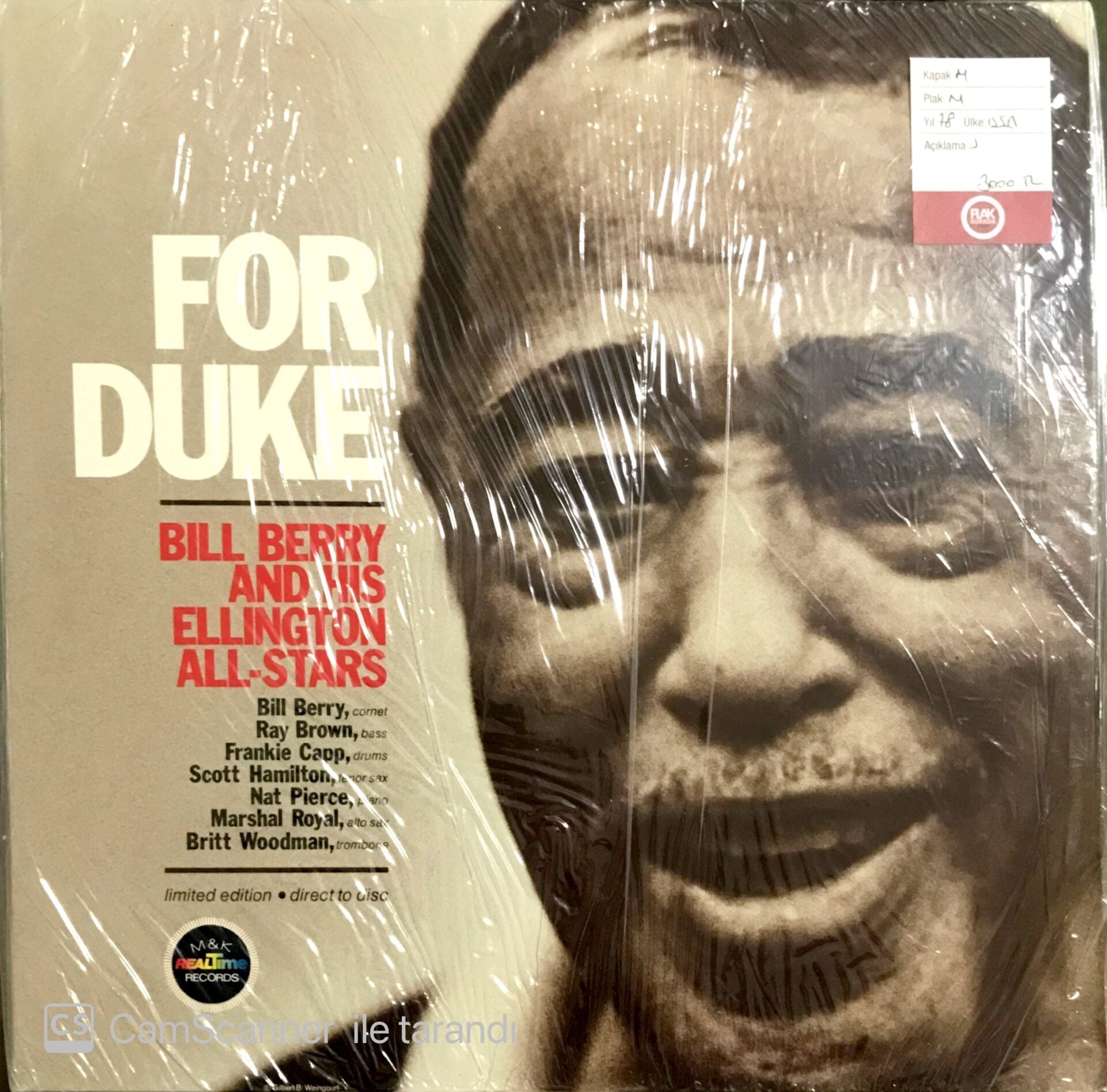 For Duke - Bill Berry and his Ellington All-Stars LP