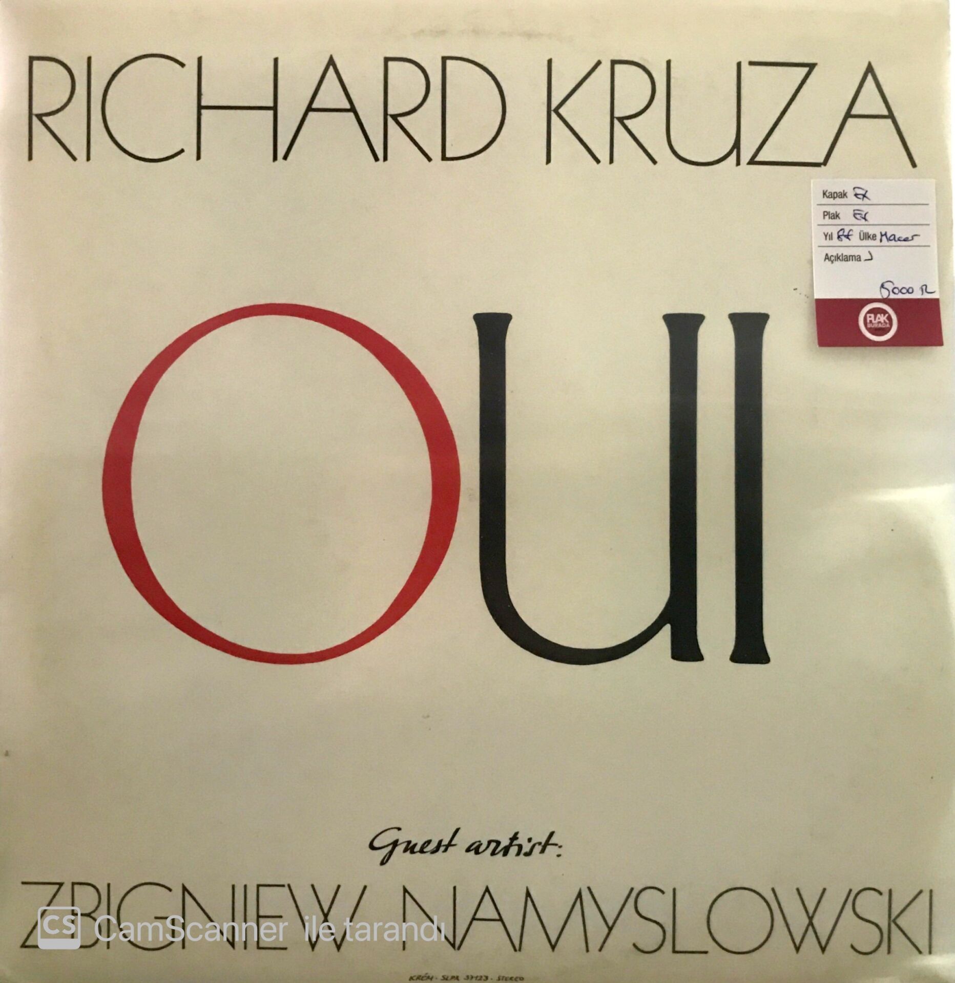 Richard Kruza - Oui LP