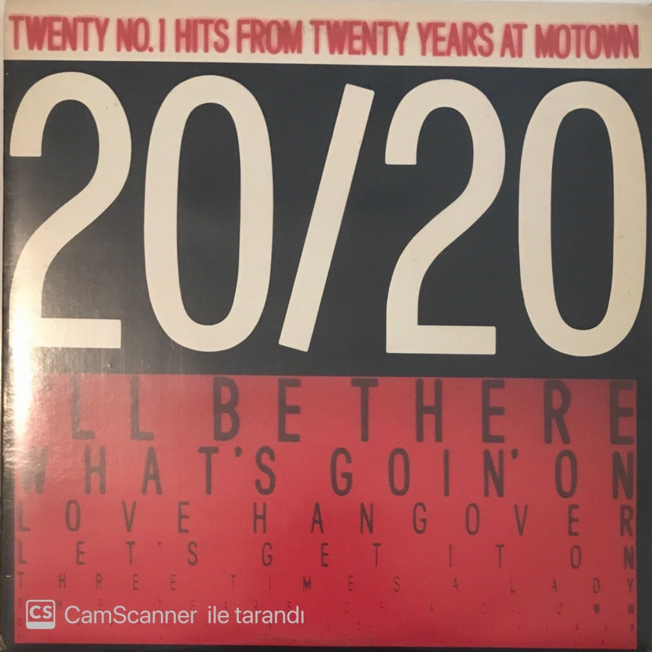 20/20 Twenty No. 1 Hits From Twenty Years At Motown Double LP