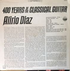 Alirio Diaz - 400 Years Of The Classical Guitar LP