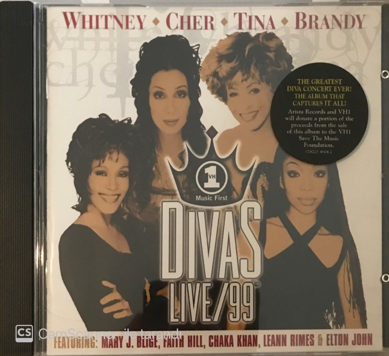 Whitney Cher Tina Brandy Divas Live 99 CD