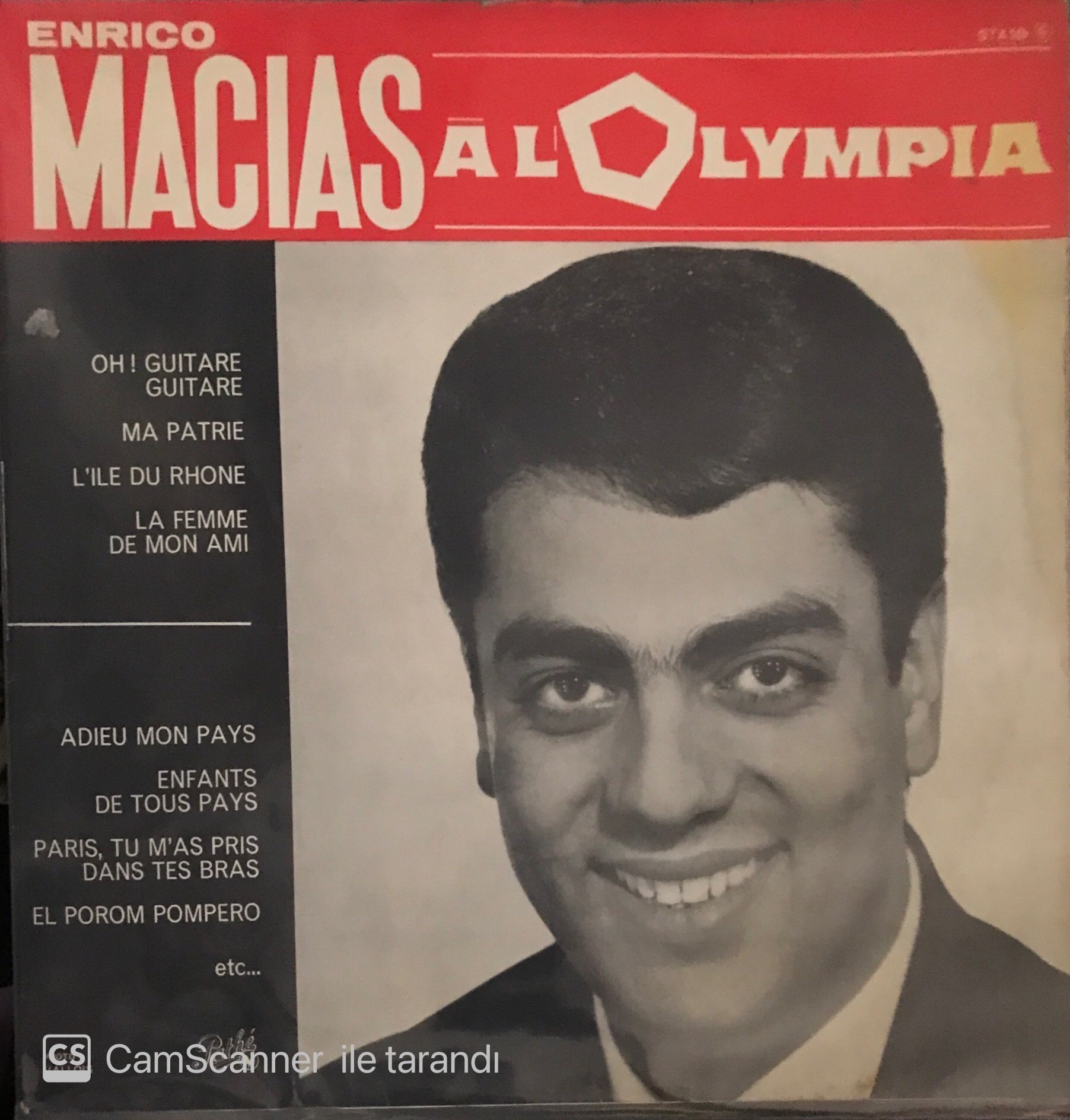 Enrico Macias A L'Olympia LP