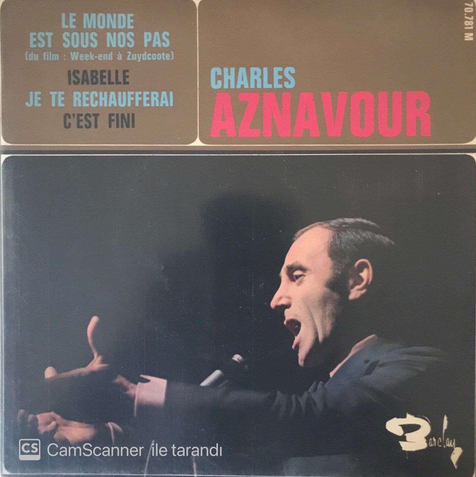 Charles Aznavour Le Monde Est Sous Nos Pas 45lik