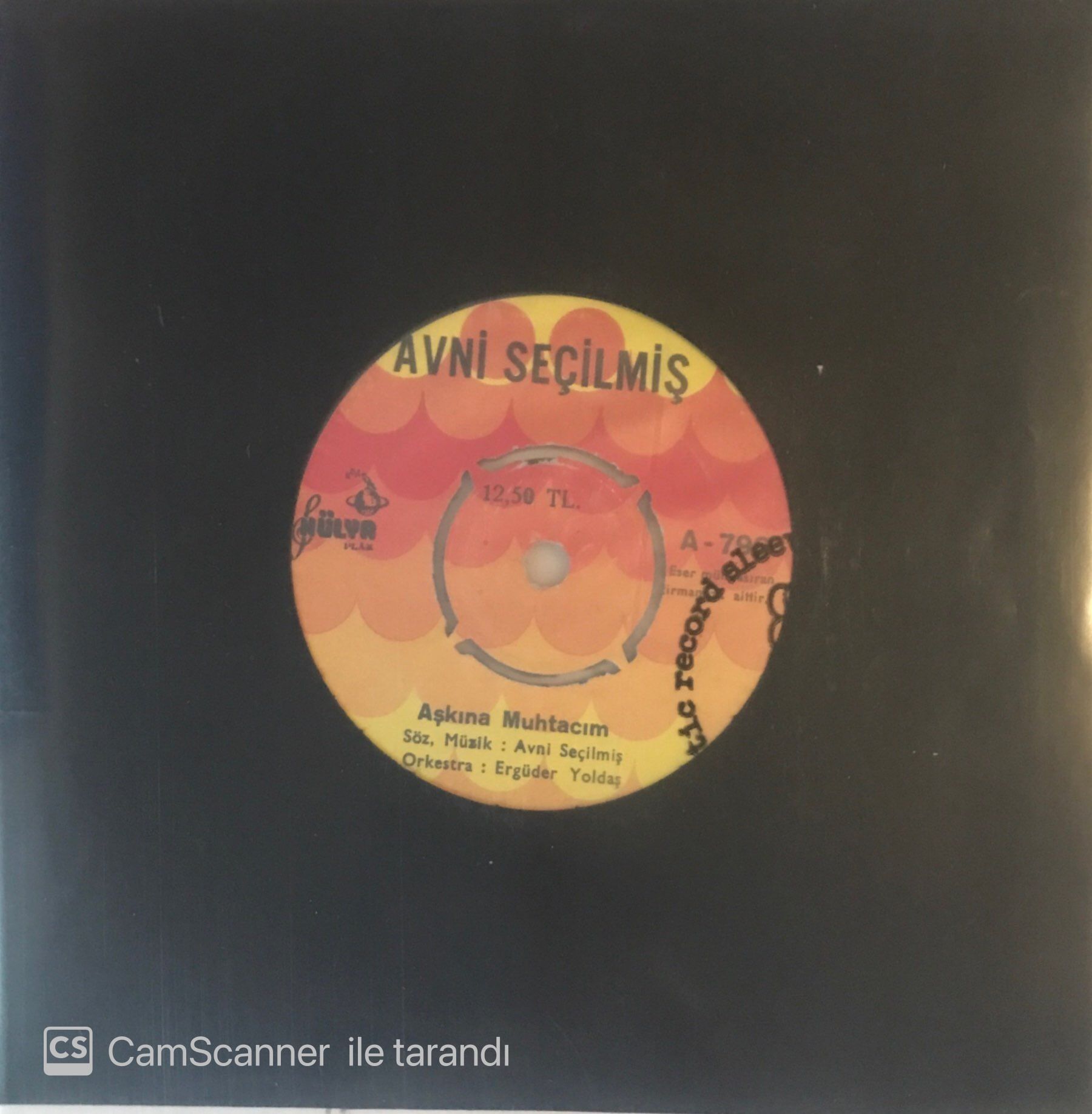 Avni Seçilmiş Aşkına Muhtacım 45lik