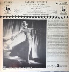 Marlene Dietrich - The Cafe De Paris LP
