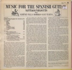 Music For The Spanish Guitar Santiago Navascues LP