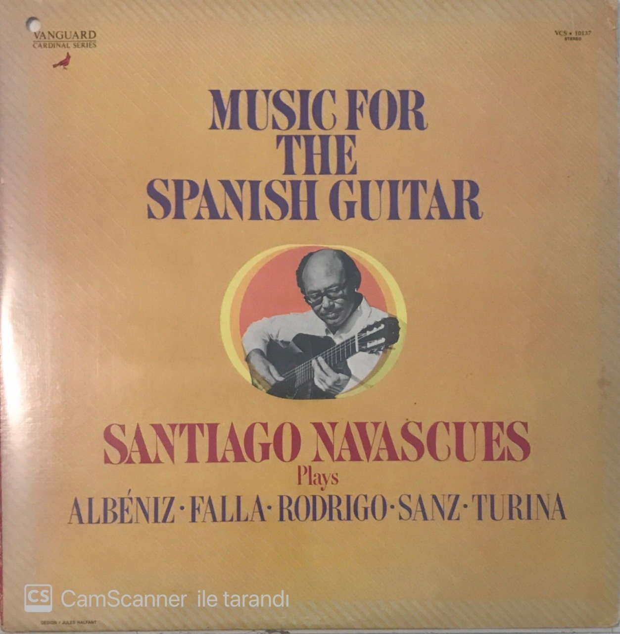 Music For The Spanish Guitar Santiago Navascues LP