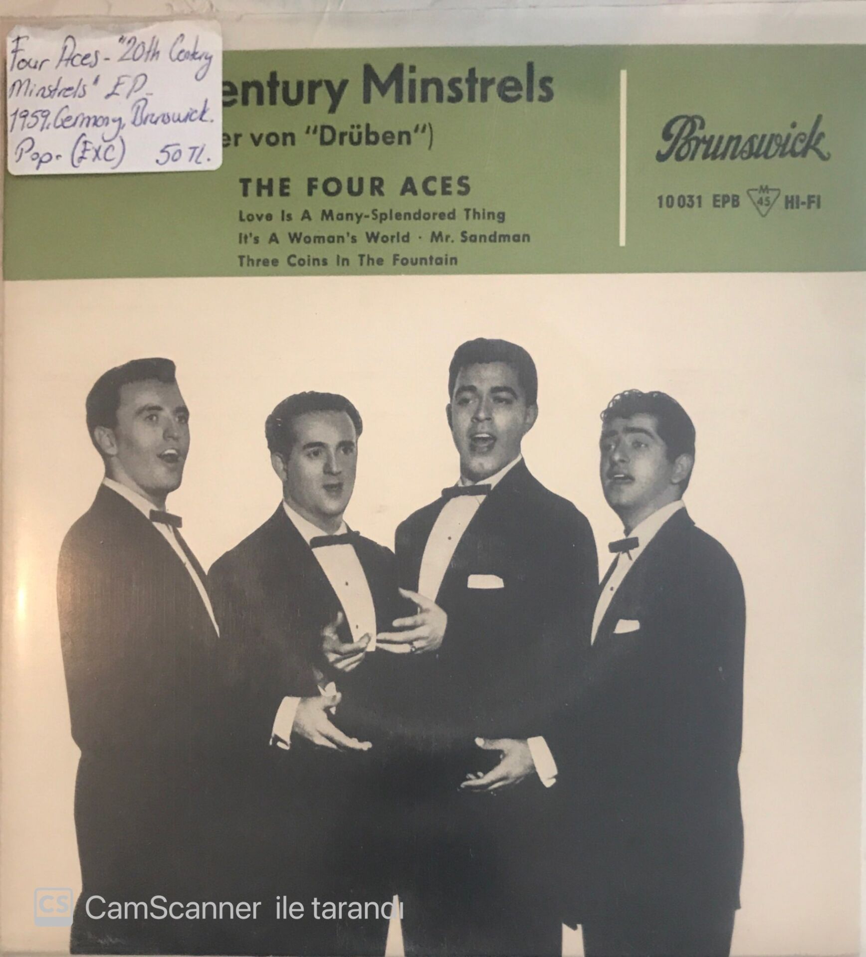 The Four Aces 20th Centry Minstrels 45lik