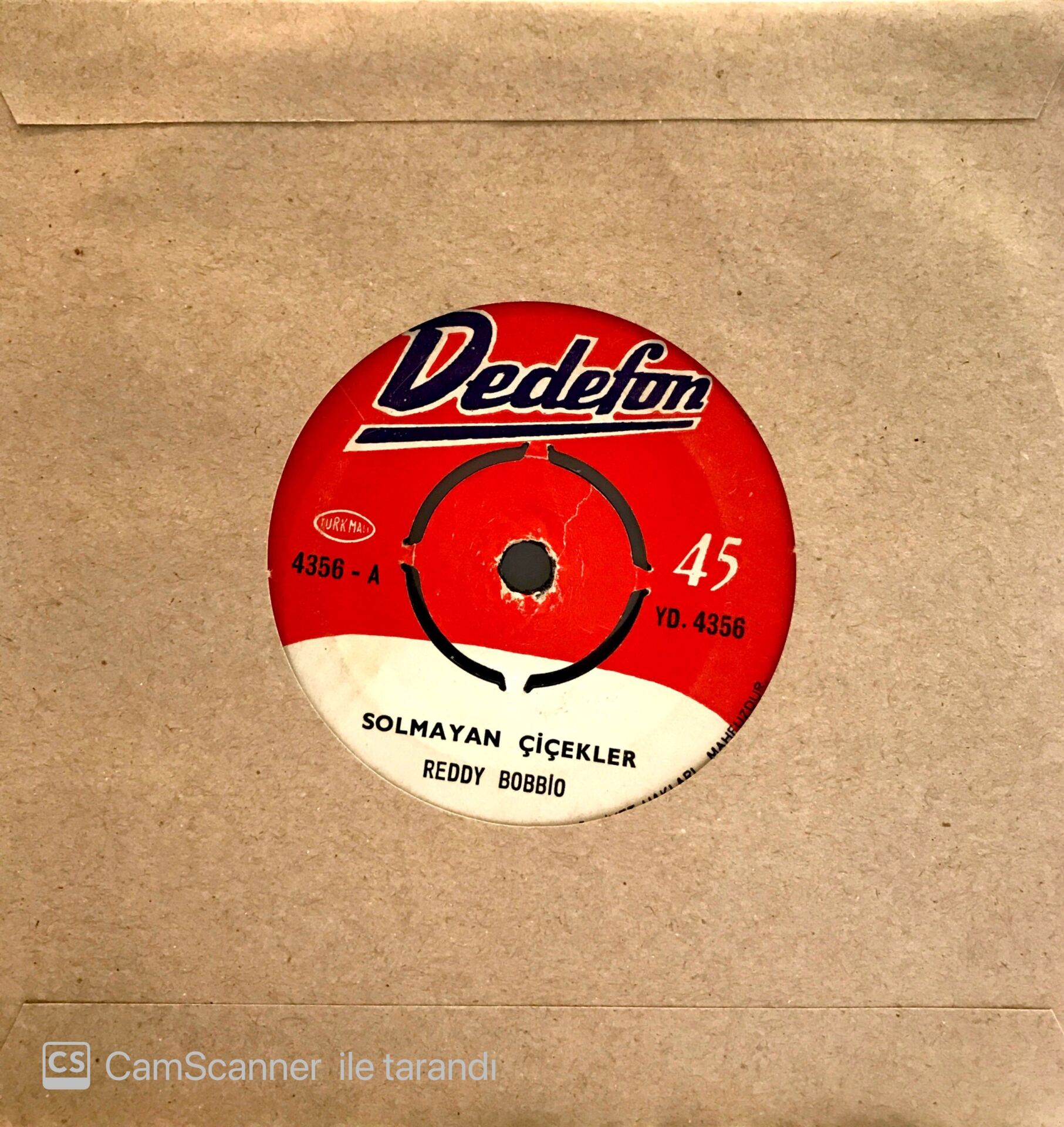 Reddy Bobbio - Solmayan Çiçekler 45lik