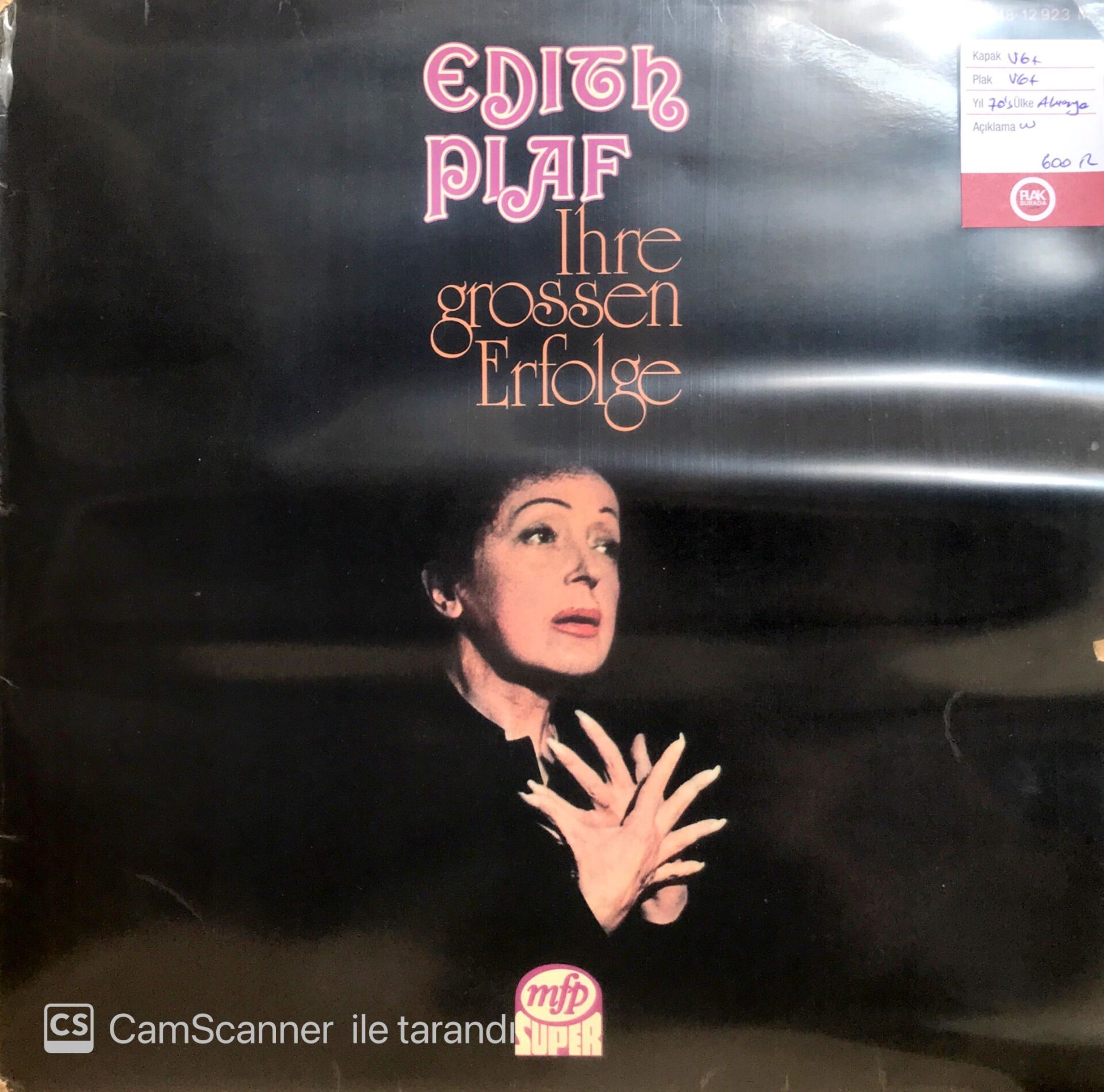 Edith Piaf / Ihre Grossen Erfolge LP
