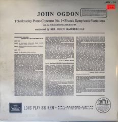John Ogdon - Tchaikovsky Piano Concerte No:1 LP