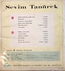 Sevim Tanürek - Garibin Derdinden Garip Anlar LP